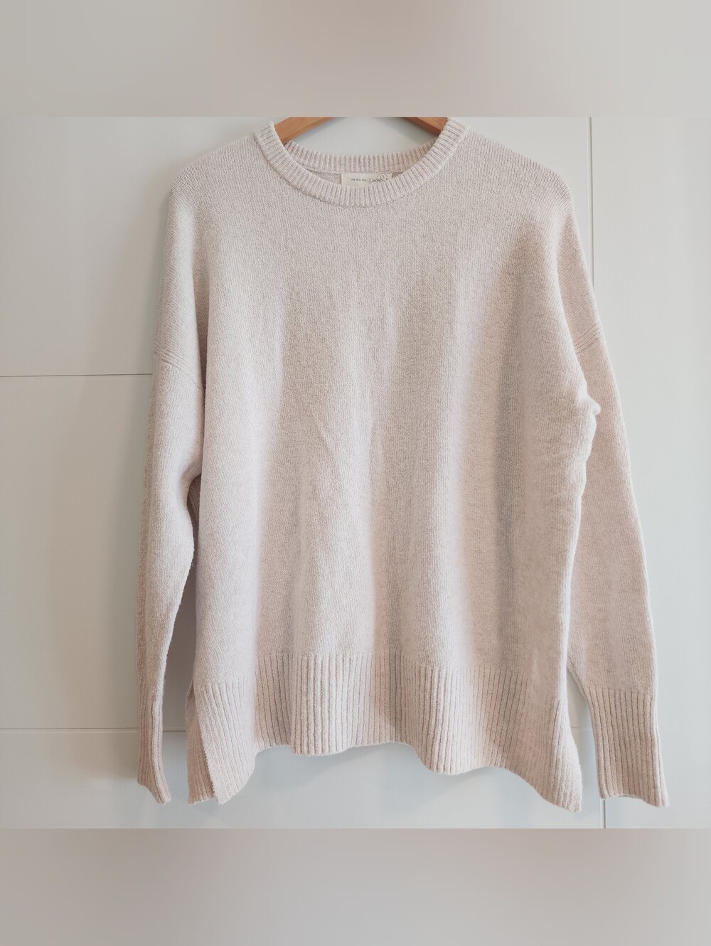 Treasure & Bond Cotton Blend Crew Neck Sweater